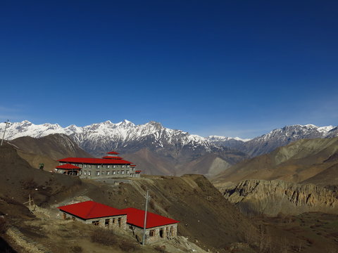 tibetan monestary in Mustang area