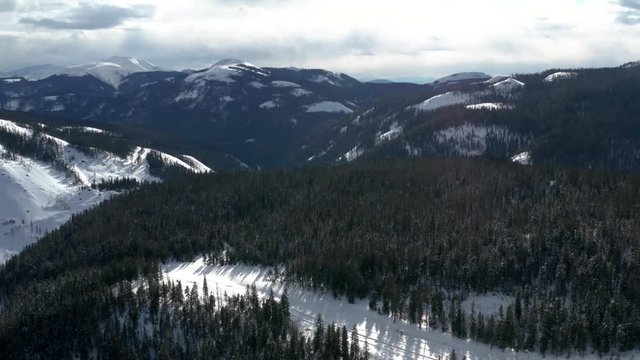 The surroundings of the mountain lake Amut. 2019 year. Shooting from the drone.