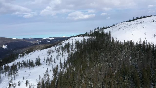 The surroundings of the mountain lake Amut. 2019 year. Shooting from the drone.