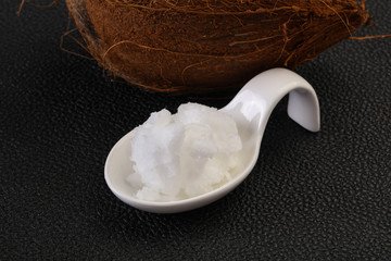 Dietary Coconut oil in the bowl