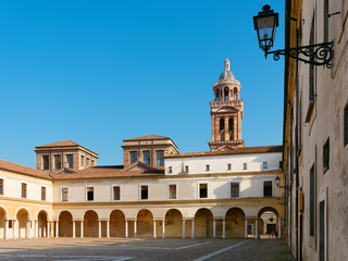 Fototapeta premium fortress wall in the city of Mantova, Italy