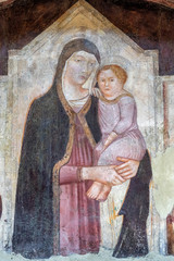 Obraz premium Massa Marittima, Tuscany: the medieval cathedral, interior