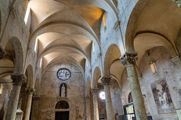 Fototapeta premium Massa Marittima, Tuscany: the medieval cathedral, interior