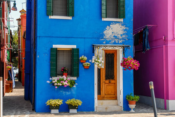Fototapeta na wymiar Colori all'isola di Burano