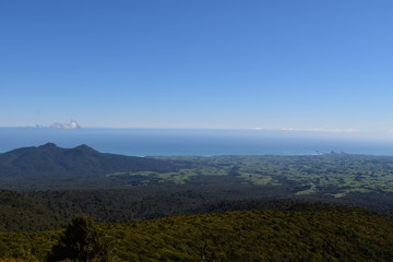 The landscape in New Plymouth, North Island, New Zealand