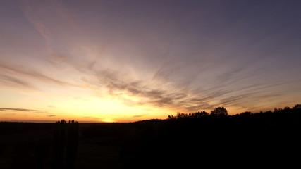 Sonnenuntergang im Flämig (Brandennurg)