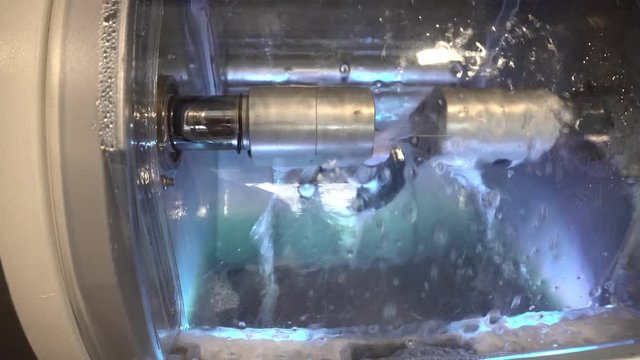 Dental crwon being milled in Cerec