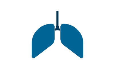 lungs icon. Simple vector illustration.