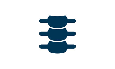 Spine diagnostics symbol design vector illustration.