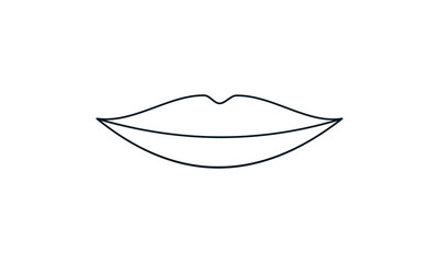 Beauty, lips, lipstick icon vector illustration.
