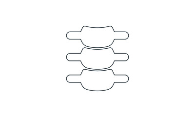 Spine diagnostics symbol design vector illustration.
