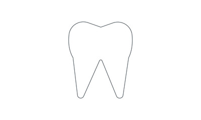  tooth icon vector illustration on white background