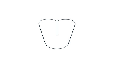 Tongue vector icon flat style graphical symbol.