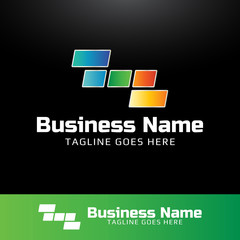 Modern Abstract Futuristic Logo Template