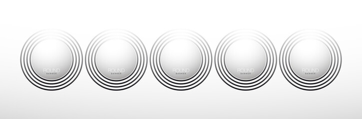 5 components chart make up something. Modern business circle infographics five options banner. Vector layout piece chart workflow. 5 piece diagram number component. Five step up options for web design