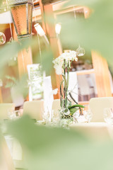 beautivul and very nice wedding table decoration