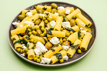 Rigatoni Pasta Salad With Feta Cheese