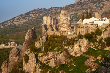 Fototapeta na wymiar Zuheros, castle and town. Cordoba, Spain