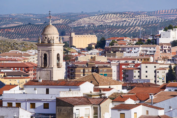Fototapeta na wymiar Church of Santa Catalina in Loja, Granada. Spain