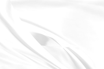 Soft fabric abstract saturn ring white background