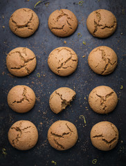 macarons crinkles biscuits ronds fait maison