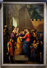 Altarpiece depicting Visitation of the Virgin Mary, work by Jacopo Ligozzi in Cathedral of...