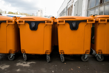 new plastic garbage standard containers