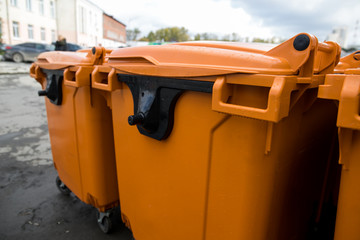 new plastic garbage standard containers