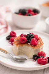 Flanc coco fruits rouges