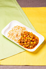 ひよこ豆のレバーカレー