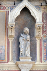 Fototapeta na wymiar Saint Lucia, Loggia del Bigallo on Piazza San Giovanni in Florence, Italy