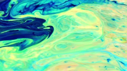 Very Nice Ink Abstract Psychedelic Paint Liquid Motion Background Texture Video.