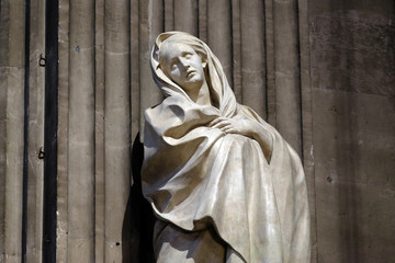 Our Lady of Sorrows by Edme Bouchardon, statue in the Saint Sulpice Church, Paris, France