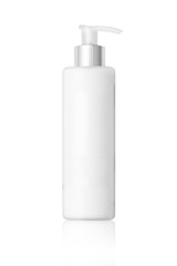 Plain bottle on white