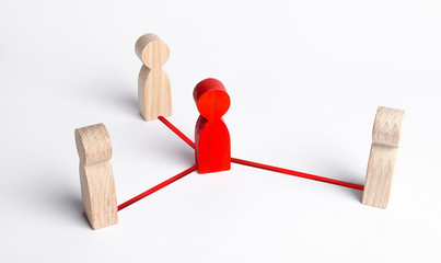 Intermediary between two people groups. Political negotiations and diplomacy. Come to compromise....