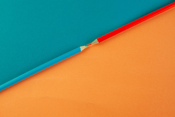  color pencils on colorful backgrounds