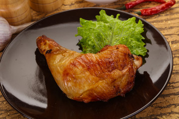 Roasted chicken leg