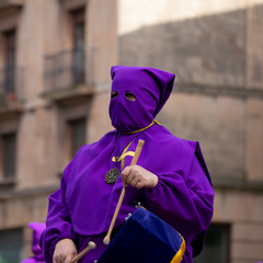 Purple penitent, Holy Week