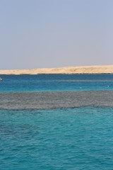 Obraz premium red sea, coral reef, island