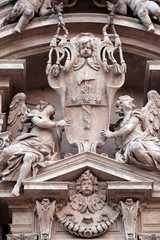 Angels, Church of Saints Vincent and Anastasius at Trevi in Rome, Italy 
