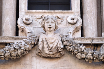 Angel, Church of Saints Vincent and Anastasius at Trevi in Rome, Italy 