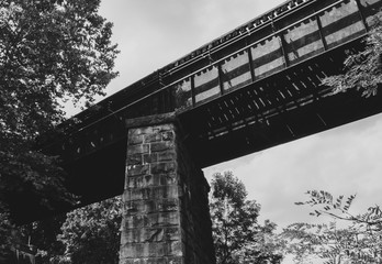 Monochrome Railroad Bridge