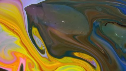 Very Nice Ink Abstract Psychedelic Paint Liquid Motion Background Texture Video.