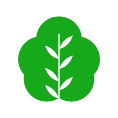 Eco leaf logo