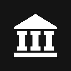 Bank icon design template. Vector icon, symbol