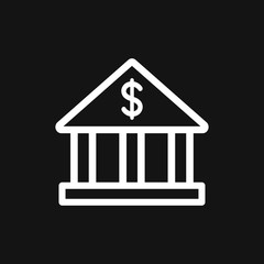 Bank icon design template. Vector icon, symbol