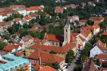 Fototapeta na wymiar Zagreb-St. Francis of Assisi church