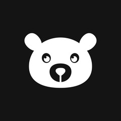 Bear icon. Vector concept illustration for design.