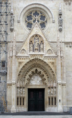 Entrance portal of the Zagreb cathedral