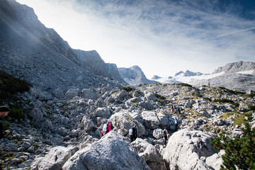 Hiking in the Austria mountains